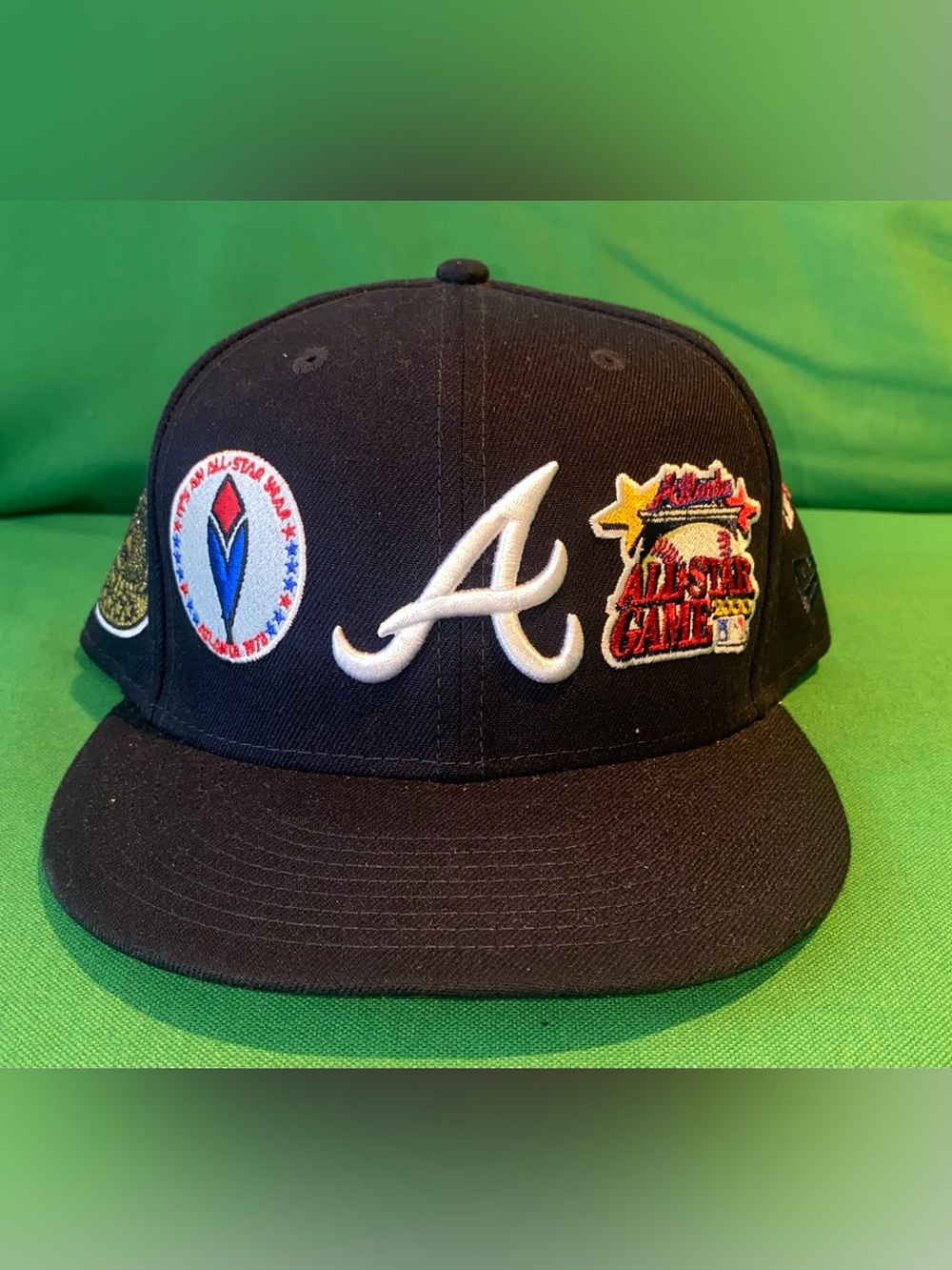New Era Black Atlanta 'A' All-Star Patch Baseball Cap